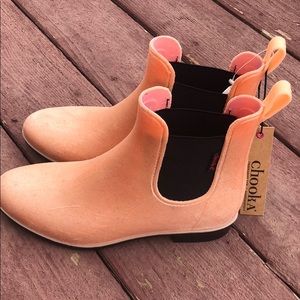 Chooka Vivien velvet chelsea rain boot